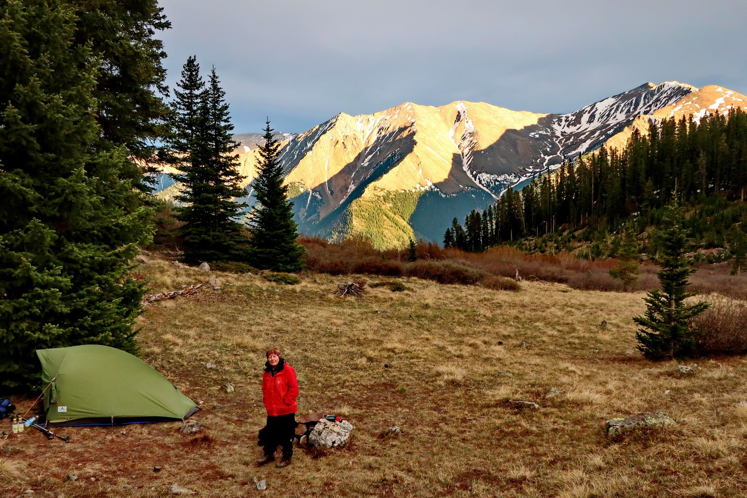 Our camp on the Black Cloud Trail to Mount Elbert